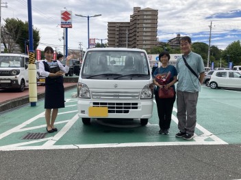 A様キャリィご納車　担当藤原