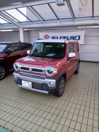 中古車　赤／白　ハスラー入荷しました！