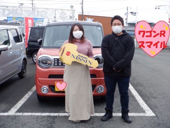 ”ワゴンＲスマイル”納車おめでとうございます!!