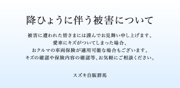 降ひょう（2024年7月23日）に伴う被害につきまして