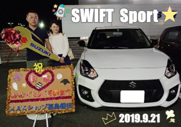 スイフトスポーツご納車です☆