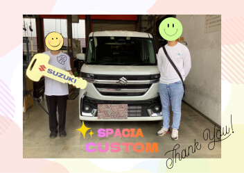 スペーシアカスタムのご納車です！