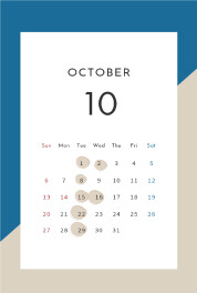 「１０月の店休日のお知らせ」９月もありがとうございました。