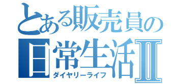 とある販売員（セールス）の日常生活（ダイヤリーライフ）Ⅱ