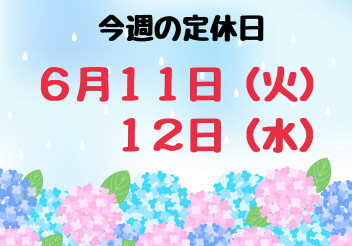 ※今週の定休日※