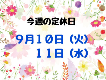 ※今週の定休日※