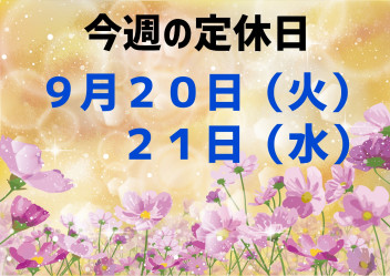 ※今週の定休日※