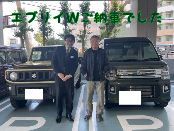 ジムニーからエブリイワゴンにお乗りかえです☆