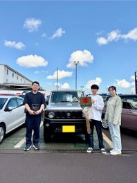 Ｋ様　ジムニーご納車おめでとうございます！
