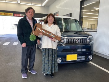 再会の思い出が残る、ワゴンＲスマイル納車式♪