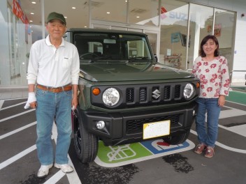 ジムニーを納車いたしました。