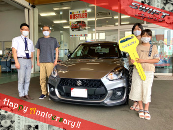 ☆祝・ご納車☆ダイナミックな走りのスイフトスポーツ