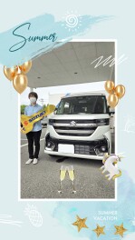 スペーシアカスタムのご納車おめでとうございます♫