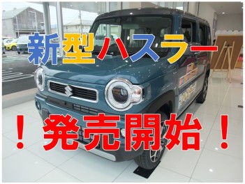 ☆　★新型ハスラー発売開始！！★　☆