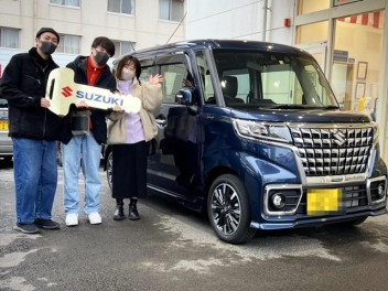 木更津市のO様に スペーシアカスタム 御納車です★