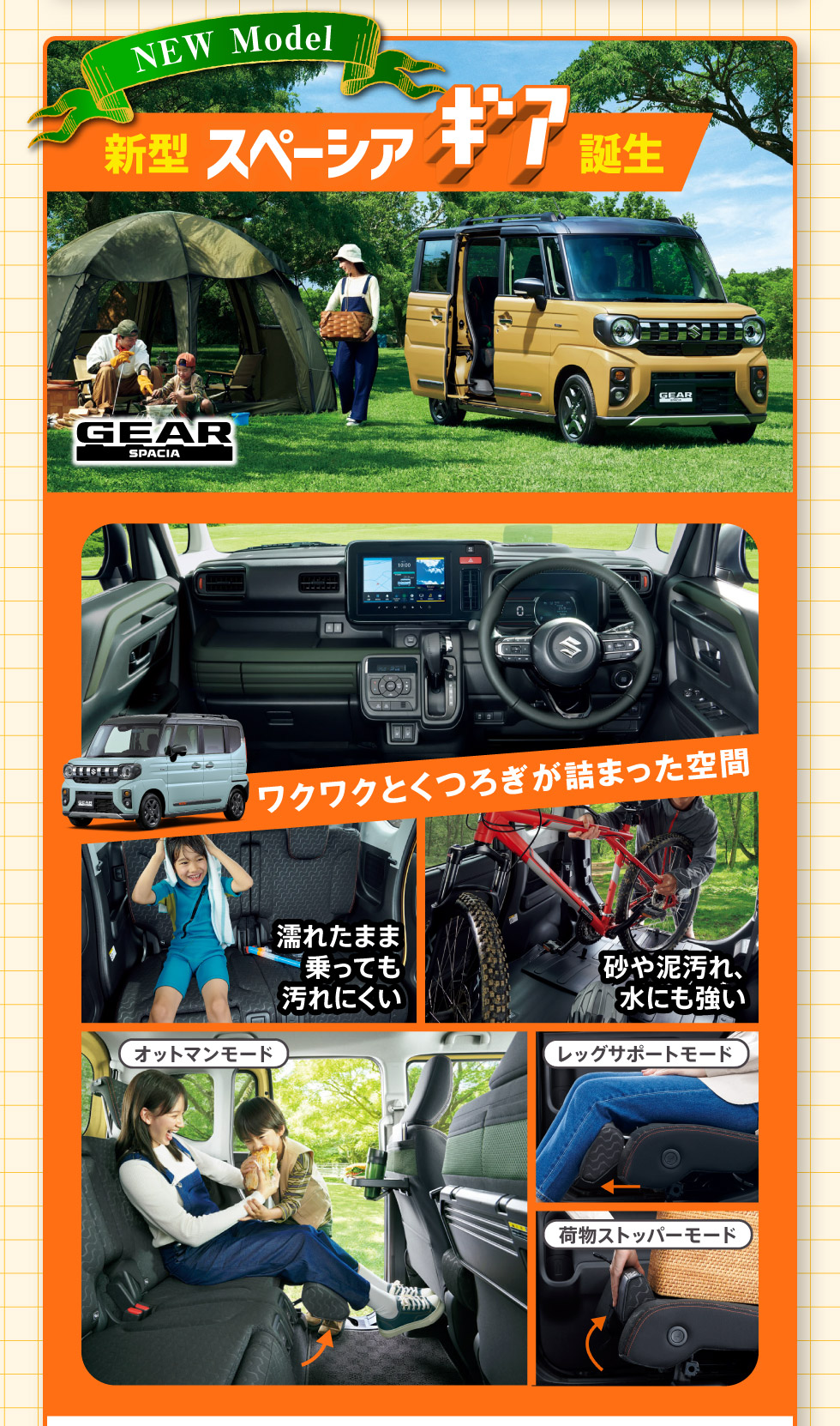 新型スペーシア ギア誕生！