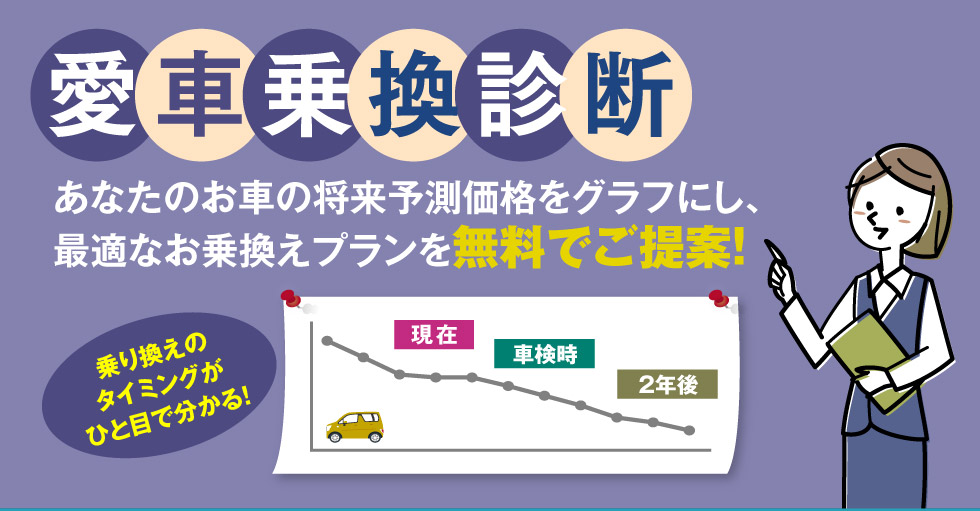 愛車乗換診断実施中