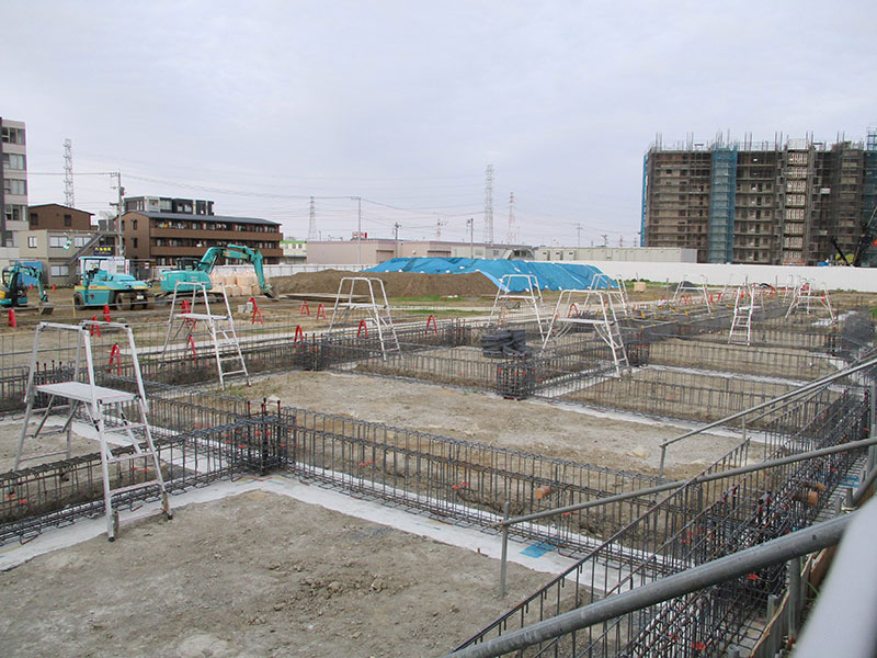 基礎の配筋工事