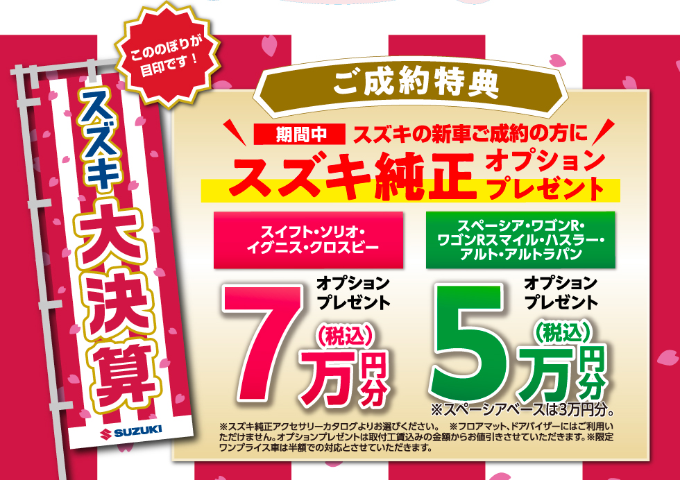 スズキ大決算｜株式会社 スズキ自販山口