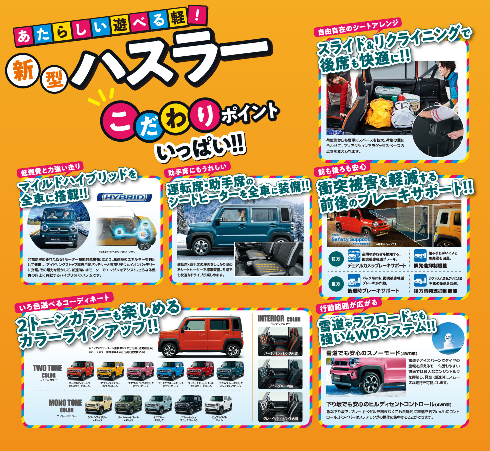 新型ハスラー誕生！｜株式会社 スズキ自販山口