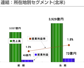 連結：所在地別セグメント(北米)