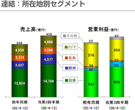 連結：所在地別セグメント