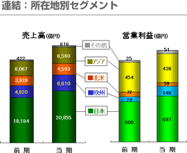 連結：所在地別セグメント
