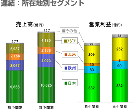 連結：所在地別セグメント