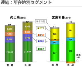 連結：所在地別セグメント