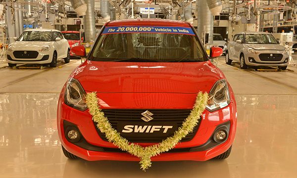 スズキ インドで四輪車累計生産2 000万台を達成 スズキ