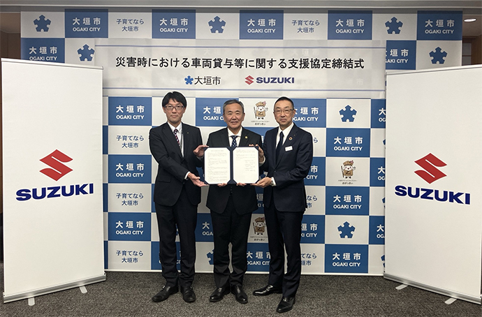 決まりました!(^^)!　スズキZZ　実働整備車　合志市須屋発 スズキおよび岐阜スズキ販売、岐阜県大垣市と災害時における車両貸与等