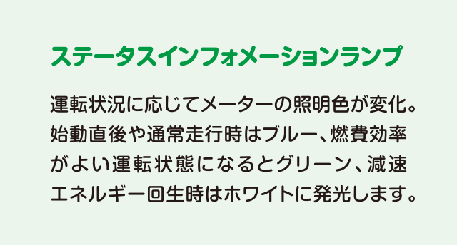 ステータスインフォメーションランプ