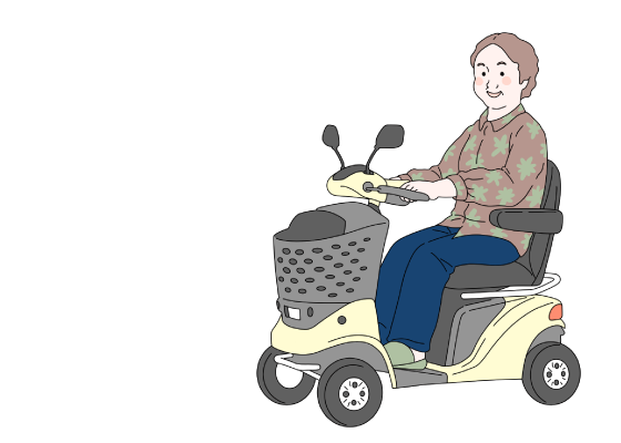 春が来ればセニアカーに乗れるという楽しみ